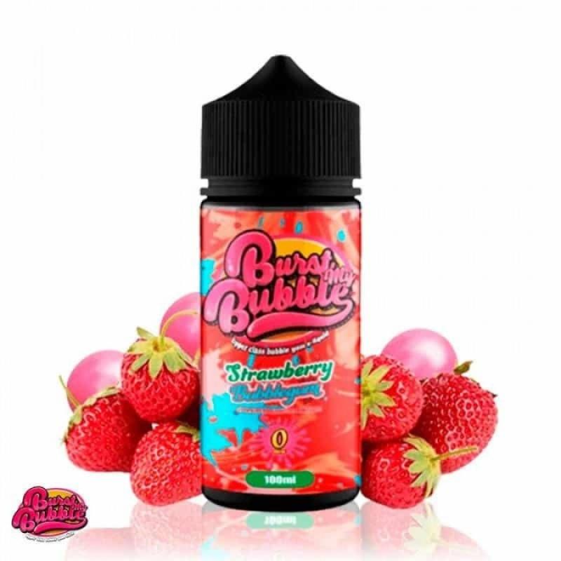 100ml Strawberry bubblegum e-liquid by Burst my Bubble