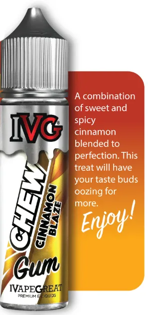 IVG Chew gum Cinnamon blaze 50 ml