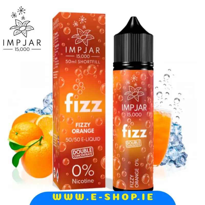 Imp Jar Fizzy Orange 50ml Shortfills e-liquid Ireland