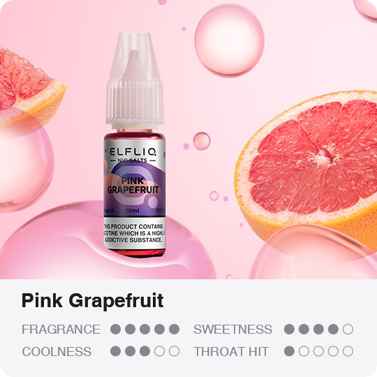Pink Grapefruit Elfbar Elfliq salt ireland
