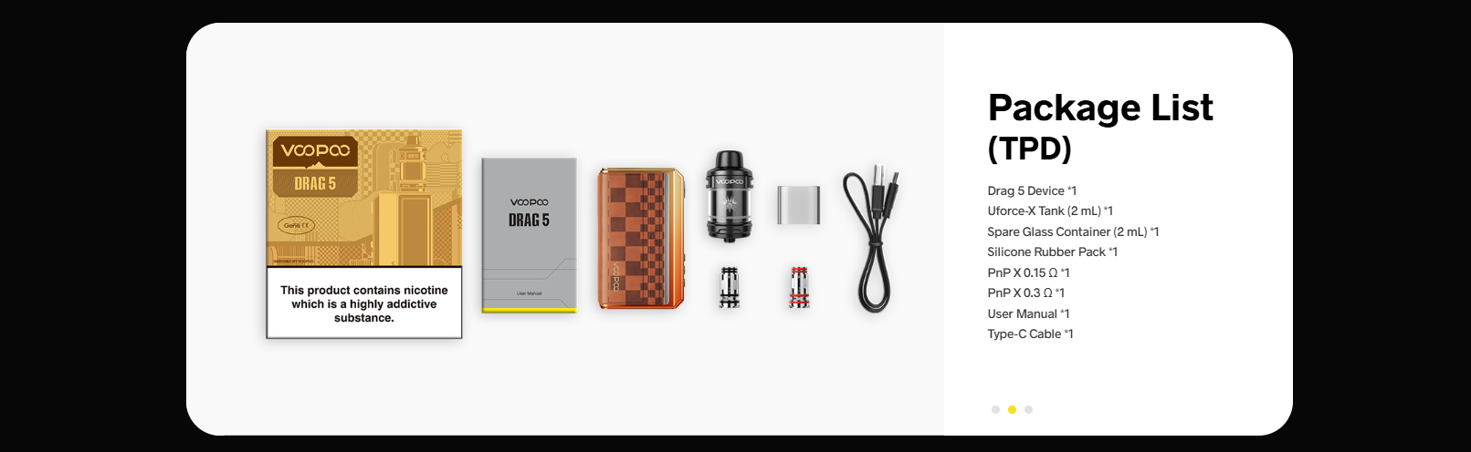 Voopoo drag 5 e cigarette ireland