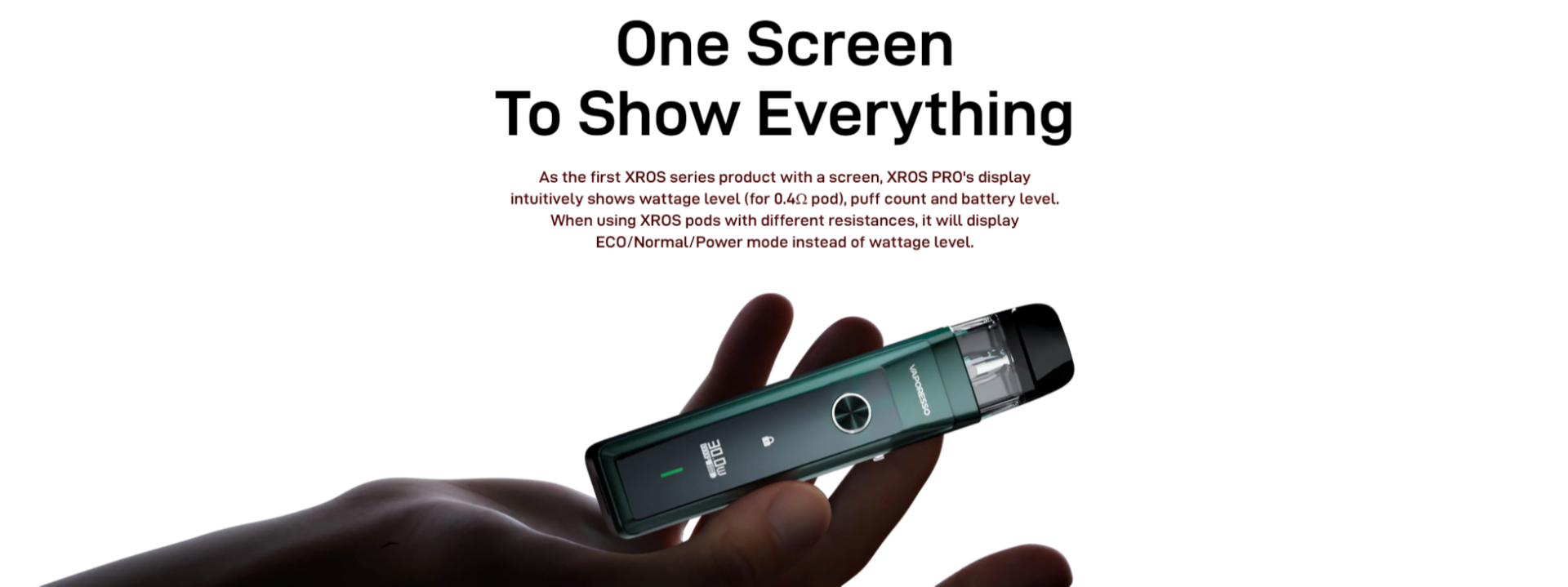 Xros Pro kit Display